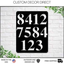 Address Sign, Multiple addresses address sign, Metal Address Plaque, Metal house