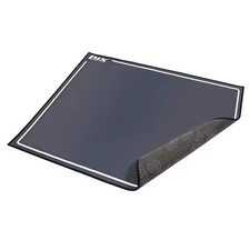 LyxJam 4 x 4.6 feet Drum Rug, Drum Mat with Fabric Non Slip Bottom Carpet, Blue