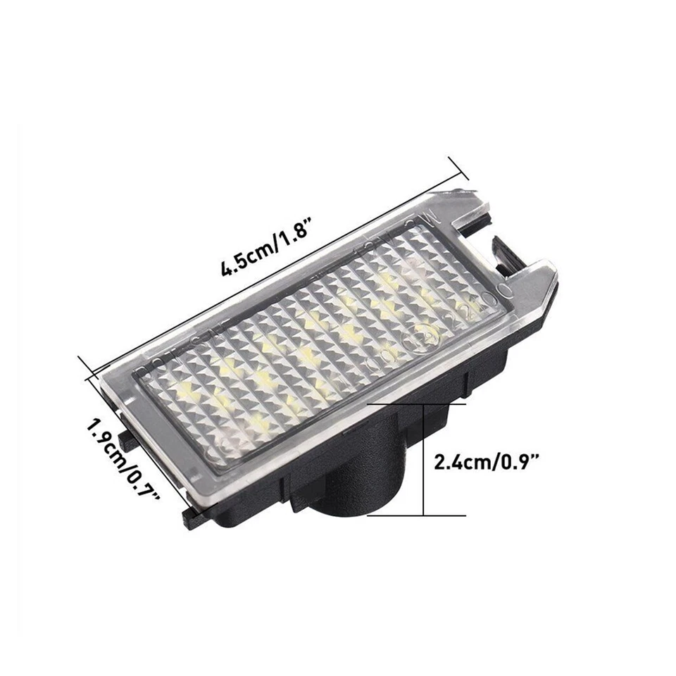 2 x License Plate Light For Jeep Grand Cherokee 2014-2022 Fiat 500 2013-2019 AU - image 4 of 4