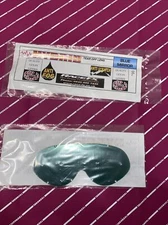 Rip n Roll Hybird Replacment Lens Blue Mirror Tear Off Lens Motocross Goggles