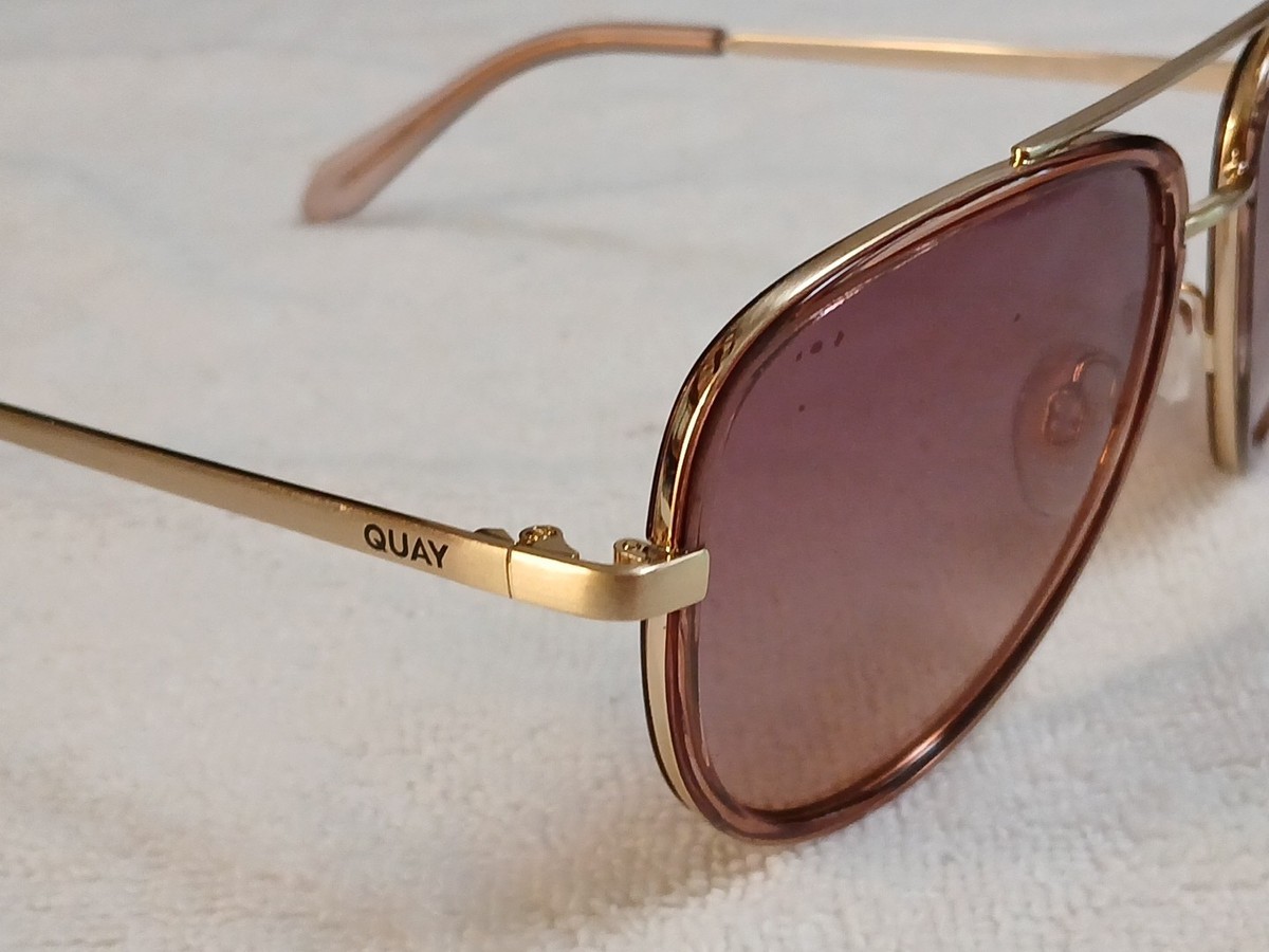 New Quay Women\'s Aviator Sunglasses - Rose Gold Mirror Quay rose gold mirror sunglasses | Mercari main image 4