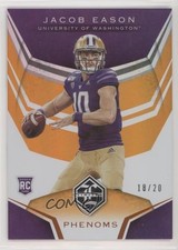 2020 Chronicles Draft Picks Limited Phenoms Mirror Orange 18/20 Jacob Eason s3g