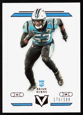 Brian Burns 2019 Panini Chronicles Vertex Red #V-14 #/199 - Carolina Panthers