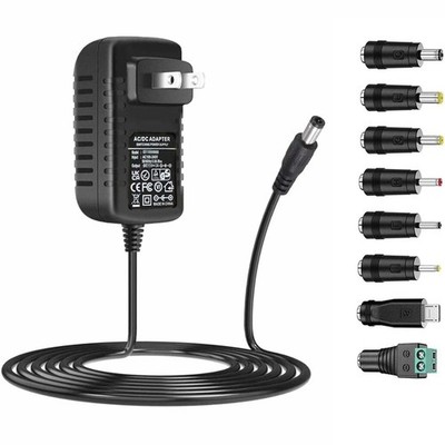15v 1a Ac Power Adapter with 8 Dc Plug Tips Adapter Power Supply Charger
