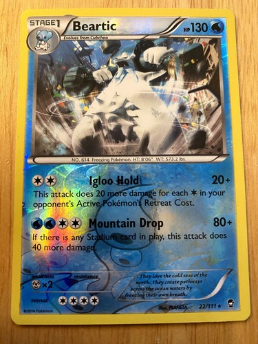 Beartic 22/111 XY Furious Fists Reverse Holo