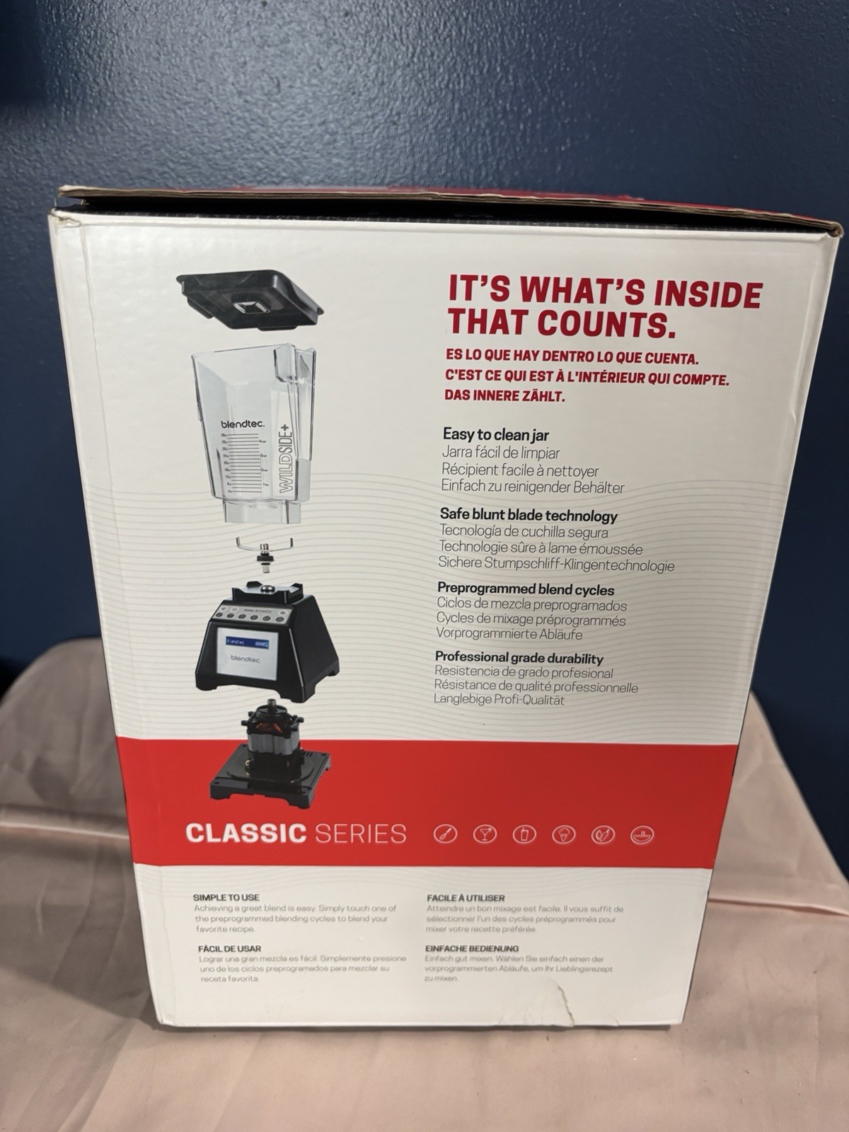 Blendtec Total Blender Classic Model ES3 WILDSIDE+ JAR. Classic Series.