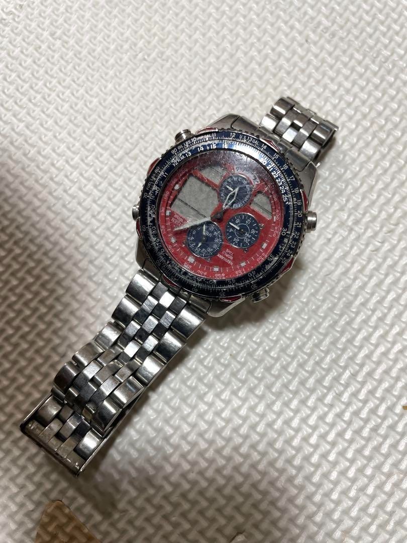 時計 Citizen Promaster C300-Q01709 TA GN-4-S Citizen Promaster C300-Q01709 Ta Gn-4-S Red Dial Men's Watch Used