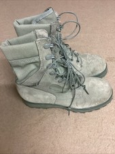 GENUINE US ARMY THOROGOOD SAGE GREEN HOT WEATHER STEEL TOE COMBAT BOOTS. UK 5.5
