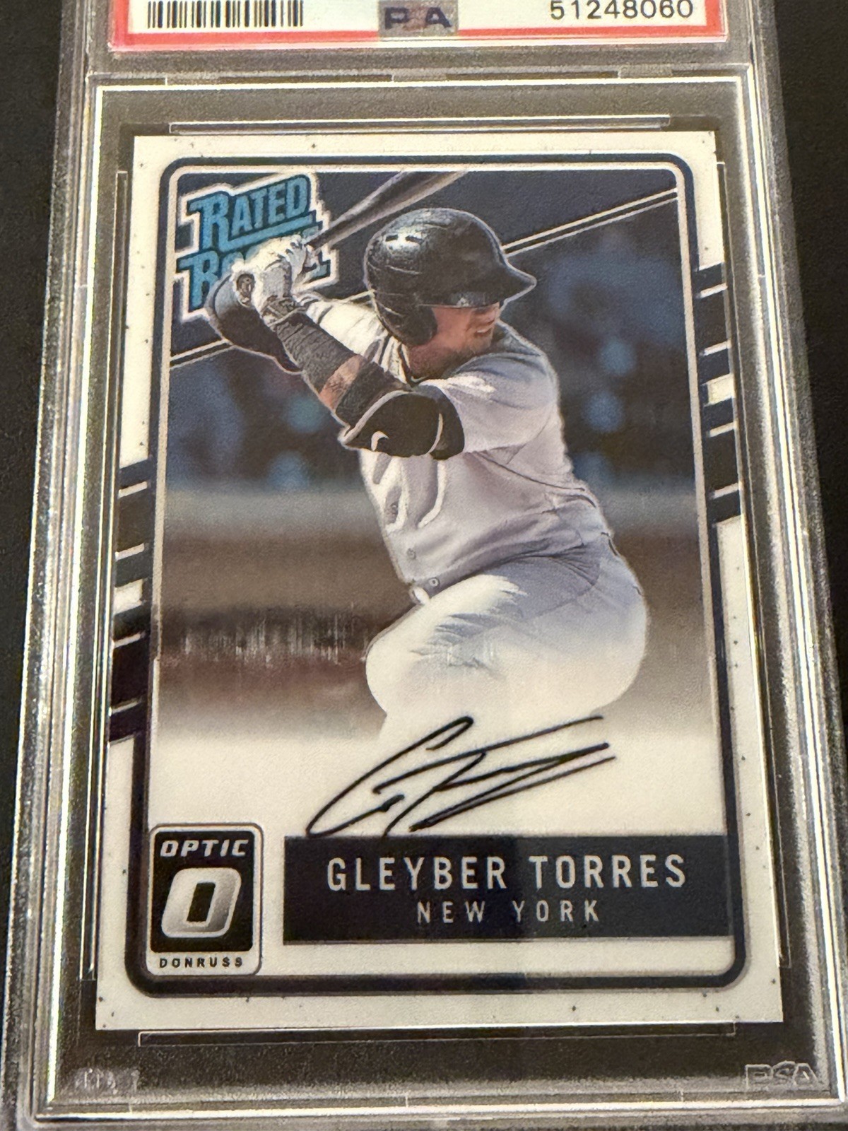 2019 Donruss Optic Gleyber Torres 2017 Rookie Auto #RRSGT PSA 10 view 3