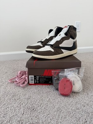  Travis Scott Jordan 1 High Mocha - Size US10.5 - Worn 2 Times