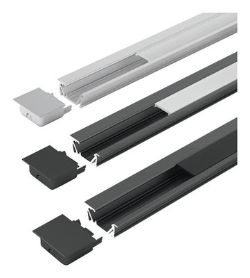 Halemeier ChannelLine G2 black, dark L2m Alu-+ Abdeckprofil - 5587607