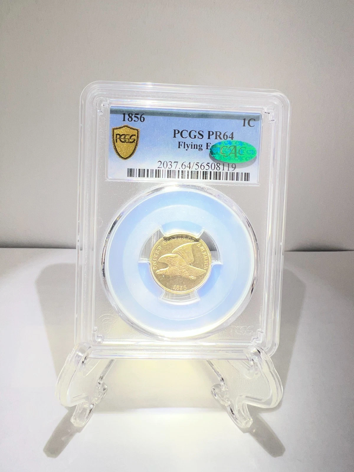1856 Flying Eagle Cent PCGS PR64 With Fresh CAC!!