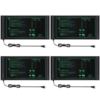 4 Pack Seedling Heat Mat Heating for Seedlings Grow Mats 10'' x 20.75'' 