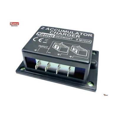 KEMO ELECTRONIC Caricabatteria per doppia batteria piombo 6V 12V 24V 10-20A equalizzato