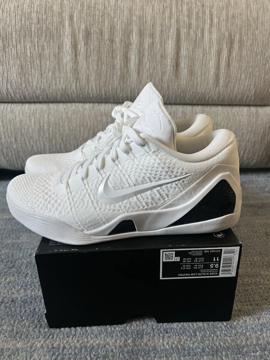 Nike Kobe IX Elite Low Protro Halo Triple White FZ7334-100 Men's