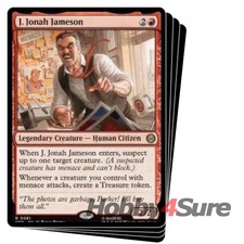 J. Jonah Jameson X4 M/NM Magic: The Gathering MTG Marvel's Spider-man