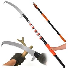 30FT Manual Pole Saw for Tree Trimming Telesc...