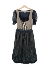 MARJO Dirndl Dames Vêtement traditionnel T EU 42 noir-blanc cassé