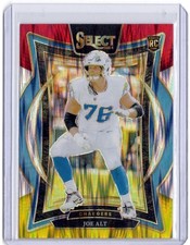 2024 Panini Select Concourse Joe Alt #82 Red & Yellow Shock Prizm (RC) Chargers