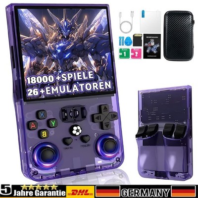 Retro Handheld Videospielkonsole Game Einbaute 18000+ klassische Spiele 64GB
