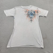 Archaic Shirt Mens Small Cross Wings Crest Y2K Affliction-like Graphic