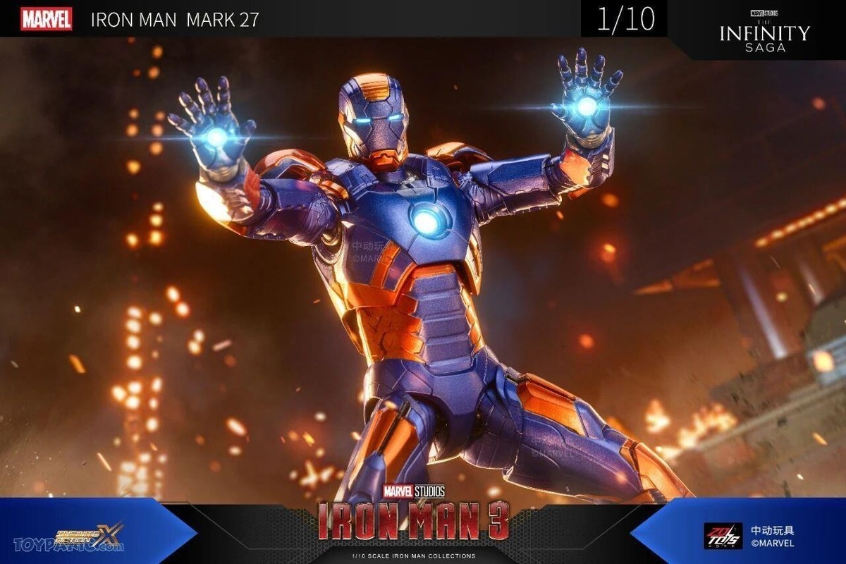 Marvel Iron Man 3 Disco Mark 27 MK27 XXVII Ironman Toy Action