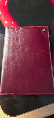 Herren Ausweishalter aus Leder, Bordeaux, klassisch Etienne Aigner Vintage