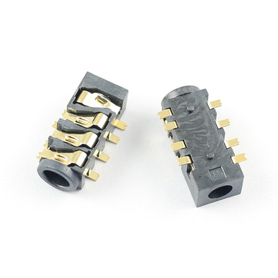 5Pcs 3.5mm Female Audio Connector 8 Pin SMT SMD Headphone Jack PJ393