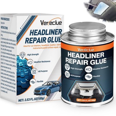 Headliner Repair Glue - Car Adhesive with 3.53 fluid_ounces, Clear