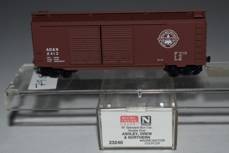 SALE N Scale MTL 23240 Ashley Drew & Northern 40' Double Door Boxcar C57854