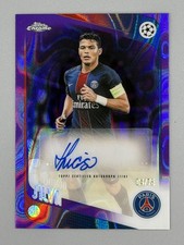 2025-26 Topps Chrome Uefa Thiago Silva  Auto #CLA-TS Purple Refractor 04/75