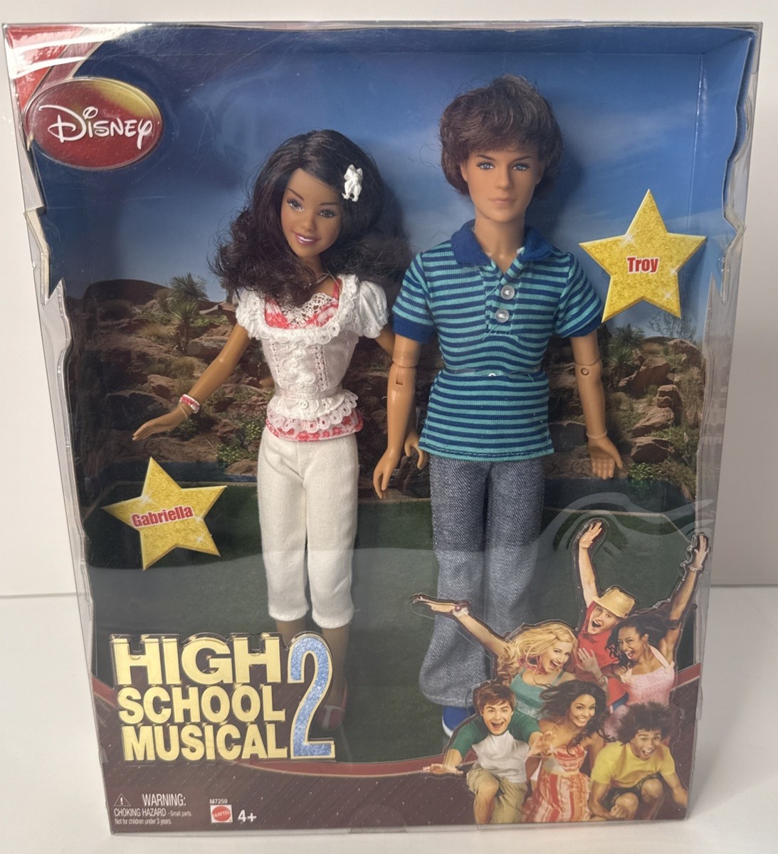 NEW 2007 DISNEY BARBIE HIGH SCHOOL MUSICAL WITH TROY GABRIELLA M7259 HTF