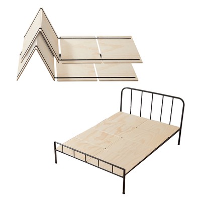 Uimoso Full Size Bunkie Board 0.4'' Foldable Bed Board Slats w/ Connection 8 Pcs