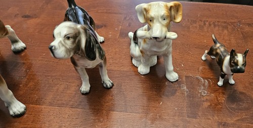 Leftons Exclusives Bone Japan Large Foxhounds Spaniel French Bulldog Figurines - Picture 6 of 13