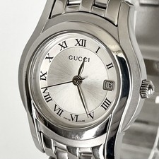 GUCCI 5500L Women's Quartz Watch Silver Dial Case Width 2.7cm Wrist Size 15cm Pr