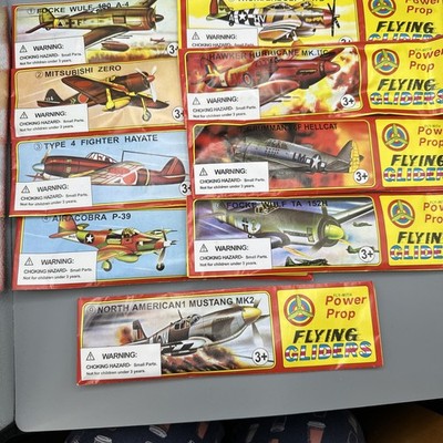Power Prop GLIDERS Set Of 9 Sealed 80s Party Favor # 1 2 3 4 5 6 7 8 9 #1178