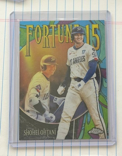 2025 Topps Chrome Update Shohei Ohtani  Fortune 15 Los Angeles Dodgers