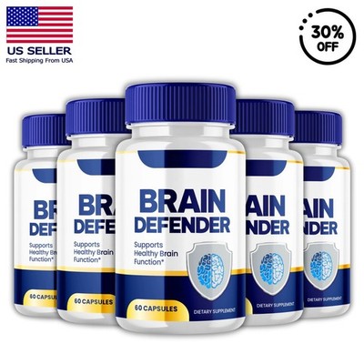 Brain Defender Memory & Brain Support Capsules Advanced Cognitive Formula 5 Pack