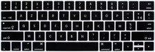 French Language Waterproof Ultrathin Keyboard Cover for MacBook Pro 13 15 in...