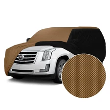 For Nissan ARIYA 23-25 Coverking Stormproof Tan Custom Car Cover w Black Sides