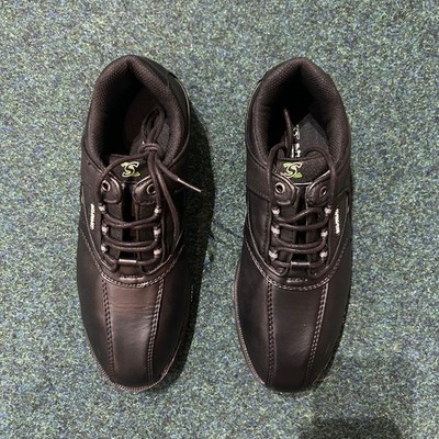 Stuburt Herren Golfschuhe mit Spikes   Kunstleder, schwarz UK 7 (offener Karton)