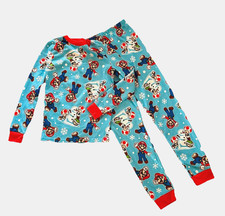 Super Mario Boys 2-PC Pajama Set Snug Fit Long Sleeve Top  Pants Soft Size 8