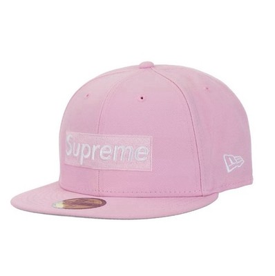 Supreme Rings Box Logo New Era Pink ( Size 7 1/8) - Ship ASAP
