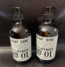 NEW Newport and Home Wild Lavender Hand Soap 16oz, 2 Bottles