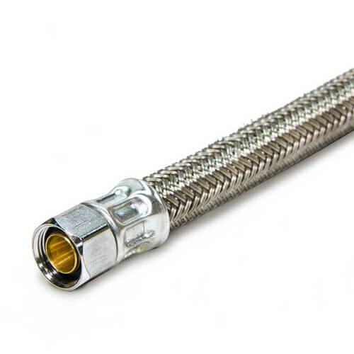 Toilet Connector - Braided Stainless Steel Toilet Hose with 3/8 Female Compre... - Picture 4 of 5