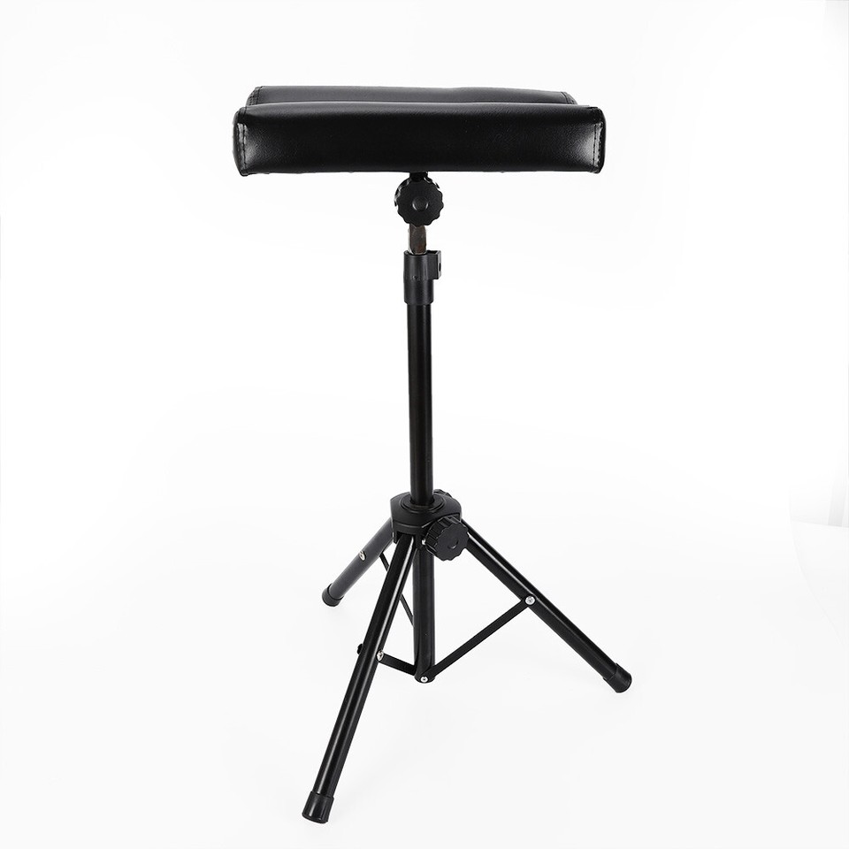 Portable Tattoo Armrest Leg Rest Tripod Stand Chair Sponge Pad Height