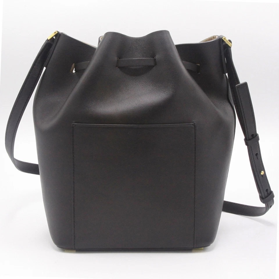 Michael Kors Miranda Large Drawstring Messenger Bag Black Genuine Leather  NWT - Image 3 of 4