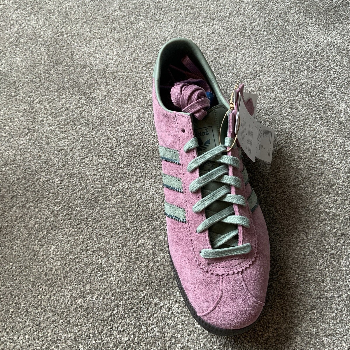 Adidas Originals Malmo Purple Green City Series Size 10 UK Adidas Originals Malmo Purple Green City Series Size 10 UK