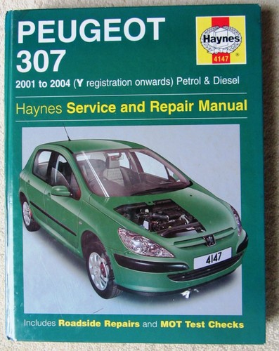 HAYNES PEUGEOT 307 2001 to 2004 (Y reg'n onwards) PETROL & DIESEL SERVICE/REPAIR - Picture 2 of 10