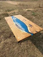 Handmade Epoxy Resin Table Top - Modern Furniture for Home Decor - Unique Custom